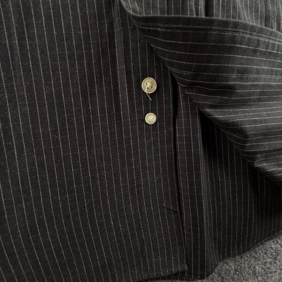 Brooks Brothers Large Gray Check Long Sleeve Button Down Shirt Cotton Woven Men - Picture 10 of 13